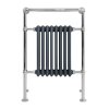 Traditional Heated Towel Rail Radiator - 950mm x 660mm - Anthracite Grey