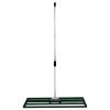 Lawn Leveller 100cm x 32cm Levelling Rake Lute Heavy Duty Lightweight Galvanised Steel Aluminium Green 1.2 - 1.9m Extendable Handle Easy Grip Landscaping Garden Tool Grass Soil Artificial Turf Compost