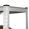 Corner Racking Garage Galvanised Shelving / 900mm x 300mm x 1800mm Racks Storage Unit / 5 Shelves MDF & Galvanised Steel