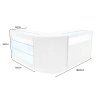 Triton LED Shop Counter Set K1200, B1200 & CM60 - White
