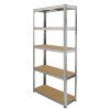 Monster Racking Galwix Steel Shelving, 175kg/shelf, 180 x 30 x 180cm, 5 Tier Galvanised Storage Bays