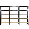 6 Monster Racking T-Rax Garage Storage Racks Heavy Duty Shelving Unit, Black, 75cm x 150cm x 30cm