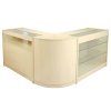 MonsterShop Pisces Retail Display Shop Counters Set & Glass Showcase Cabinet Units, Maple