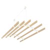 Clothes Airer Ceiling Pulley 6 Lath 1.4m Ivory Maid Traditional Mounted Clothing Dryer Victorian Clothes Horse Laundry Drying Rack Extendable Cast Iron Varnished Pine Kitchen Utility FREE Fixing Kit
