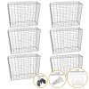 Gabion Baskets Mesh Wire Galvanised Steel Cages Stone Outdoor Basket Spiral Retaining Wall Planter Garden / 100 x 95 x 30cm / 6 Pack