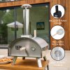 Fresh Grills Premium Outdoor Pizza Oven, Dual-Wall Insulated, Multi-Fuel, 500C Max Temperature with Pizza Peel, Stone & Rain Cover