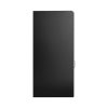 Wooden Litter Bin & Tray Stand Black Finish Commercial Restaurant Food Hall Takeaway Cafe Waste Bin Enclosure Cabinet Swing Door Melamine MDF FREE 100L Rubbish Bin FREE White Vinyl Stickers
