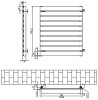 Flat Single Column Radiator - 600 x 700mm - White