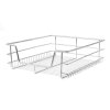 Pull Out Soft Close Wire Storage Basket For Kitchen Or Bedroom Drawers x 3 Slide Out Wide Cabinet Stainless Steel Chrome Organiser 500mm