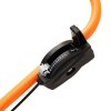 Lawn Leveller & Rotary Spreader Gritter Fertiliser Garden Levelling Rake Lute 50cm x 32cm Orange Removable Extendable Handle Easy Grip Salt Grit Sand Seed Rain Cover & Gloves