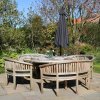 3m Cantilever Garden Parasol Banana Hanging Umbrella Winding Crank Shade Patio Outdoor Sun Shade Tilt UV Protection | Grey Square Base