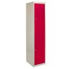 MonsterShop 3 x 2 Door Metal Storage Lockers, Red & Grey Steel Lockable Unit, Staff Gym School Changing Room