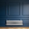 Traditional 4 Column Radiator & Valves - 300 x 1010mm - White