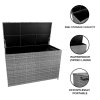 Rattan Cushion Storage Box 996L - Grey