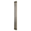 Traditional 3 Column Radiator - 1800 x 200mm - Raw Metal