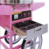 KuKoo Commercial Candy Floss Maker Machine & Acrylic Dome, Pink, 67cm x 141cm x 52cm