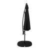 Cantilever Parasol 3m With Full Fan Base - Black