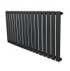 Flat Single Column Radiator - 600 x 1190mm - Anthracite Grey
