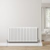 Oval Single Column Radiator - 600 x 1200mm - White