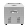 Digital Ultrasonic Cleaner 15L Professional Commercial Stainless Steel Ultra Sonic Bath Cleaning Tank Machine 1-30 Minute Timer 0-80C Heater 450W 240V 40kHZ FREE Wire Mesh Basket