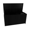 Rattan Cushion Storage Box 700L - Black