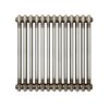 Traditional 2 Column Radiator - 600 x 605mm - Raw Metal