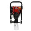 T-Mech Petrol Post Driver 120mm Posts Fence Knocker Hammer Thumper 4-Stroke Portable Picket Fencing Rammer 37.7cc / Carry Case & Tool Kit
