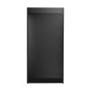 Wooden Litter Bin & Tray Stand Black Finish Commercial Restaurant Food Hall Takeaway Cafe Waste Bin Enclosure Cabinet Swing Door Melamine MDF FREE 100L Rubbish Bin FREE White Vinyl Stickers