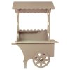 KuKoo Mini Candy Cart, Wedding Favours Sweet Stall Birthday Christening, MDF Table Wood Stand