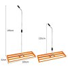 Lawn Leveller 100cm x 32cm Levelling Rake Lute Heavy Duty Lightweight Galvanised Steel Aluminium Orange 1.2 - 1.9m Extendable Handle Easy Grip Landscaping Garden Tool Grass Soil Artificial Turf Gravel