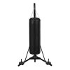 Folding Punch Bag Stand 68kg 150lbs Free Standing Hanging Frame Height Adjustable 182cm - 230cm / 6ft - 7.5ft Boxing Martial Arts Equipment Stable Triangle Base Heavy Duty Steel Weight Plate Holder