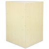 MonsterShop LM60 Corner Shop Counter Retail Showcase Display Cabinet, Maple, 60cm x 90cm x 60cm