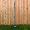 Lawn Leveller 50cm x 32cm Levelling Rake Lute Heavy Duty Lightweight Galvanised Steel Aluminium Green 1.2 - 1.9m Extendable Handle Easy Grip Landscaping Garden Tool Grass Soil Artificial Turf Compost