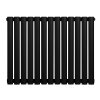 Oval Single Column Radiator - 600 x 780mm - Black