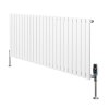 Oval Single Column Radiator & Valves - 600mm x 1440mm - White