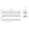 Traditional 3 Column Radiator - 300 x 830mm - Raw Metal