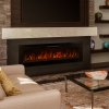 Electric Wall Mounted Inset LED Black Fireplace Free Standing 60