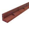 Flexible Lawn Edging Garden Border Grass Pathways Path Edge Vegetable Plot Flowerbed Raised Borders Rubber Artificial Grass Terracotta | Pack of 36 x 1.2m