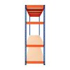 Garage Racking S-Rax Shelving Unit 4 Shelf 180cm x 180cm x 60cm Rack Heavy Duty Steel 300kg Capacity Per Shelf Adjustable Layout Boltless Assembly Rubber Feet 3 Reinforced Support Bars Warehouse