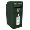 Royal Mail Post Box Irish Cast Iron Wall Mounted Royal Mail Wedding Authentic Pillar Replica Lockable Post Office Letter Box Green