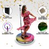 360 Photo Video booth 80cm Platform Rotating Selfie Spinner Party Wedding LED Ring Light Automatic Remote Control Bluetooth Adjustable Arm Slow Motion Battery or Mains Powered Flight Case Money Gun