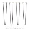 4 x Hairpin Legs / Hair Pin Legs Set SkiSki Legs Furniture Desk Bench Chair Table 28