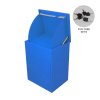 Parcel Post Box Lockable Wall Mounted Secure Large Outdoor Letter Smart Mail Drop Box Weatherproof Galvanised Steel | 5 Keys | 580 x 460 x 360mm