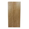 Wooden Litter Bin & Tray Stand Light Oak Finish Commercial Restaurant Food Hall Takeaway Cafe Waste Bin Enclosure Cabinet Swing Door Melamine MDF FREE 100L Rubbish Bin FREE Black Vinyl Stickers