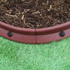 Flexible Lawn Edging Garden Border Grass Pathways Path Edge Vegetable Plot Flowerbed Raised Borders Rubber Artificial Grass Terracotta | Pack of 16 x 1.2m