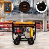 Portable Diesel Generator Open Frame ATS Electric Start 5kVA Three Phase 10HP 6.3kW 230 / 400V Emergency Power AC DC Output Powder Coated Steel 12.5L Fuel Capacity 77dB 4 x 8