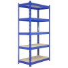 10x Monster Racking Q-Rax Industrial Warehouse Shelving Unit Heavy Duty Garage Rack, 200kg/shelf, 90cm