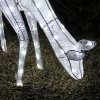 Illuminated Reindeer Deer Snowman LED Lighting Christmas Decoration Cool White Decoration Timer Advent Christmas Lighting Timer Outdoor Garden Decoration White