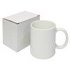 PixMax Blank Polymer Coated 11oz Sublimation Mugs & Gift Boxes, 36 Pack, AAA Grade