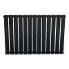 Flat Single Column Radiator - 600 x 910mm - Black